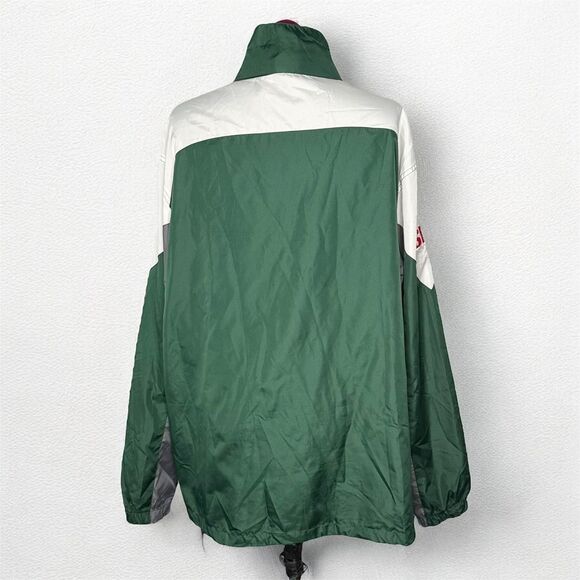 Green and white vintage NFL Green Bay Packers windbreaker jacket NFL Reebok XL - Picture 2 of 7